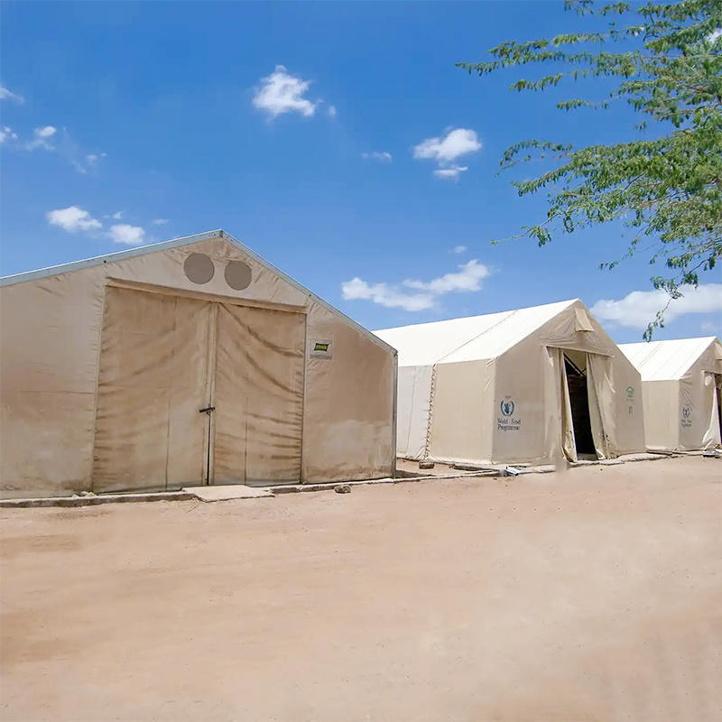 Unidad de almacenamiento móvil (MSU) resistente al fuego y a los rayos UV, estándar IFRC/ICRC/WFP/IOM de 10x24m
