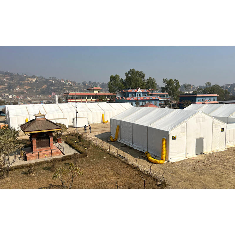 Unidad de almacenamiento móvil (MSU) resistente al fuego y a los rayos UV, estándar IFRC/ICRC/WFP/IOM de 10x24m