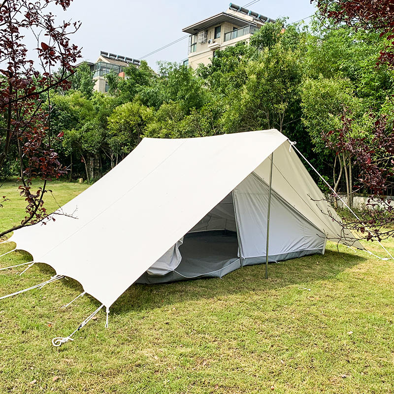 Carpa Scout Tradicional de Lona de 5.2x5.5m para 8 Personas