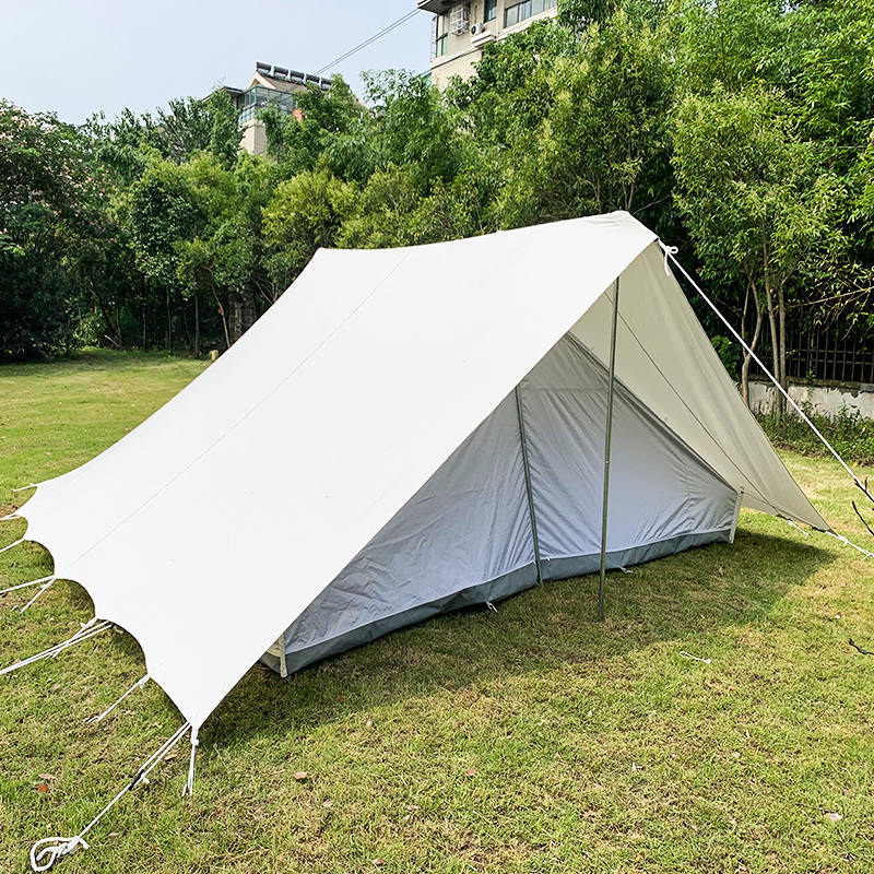 Carpa Scout Tradicional de Lona de 5.2x5.5m para 8 Personas
