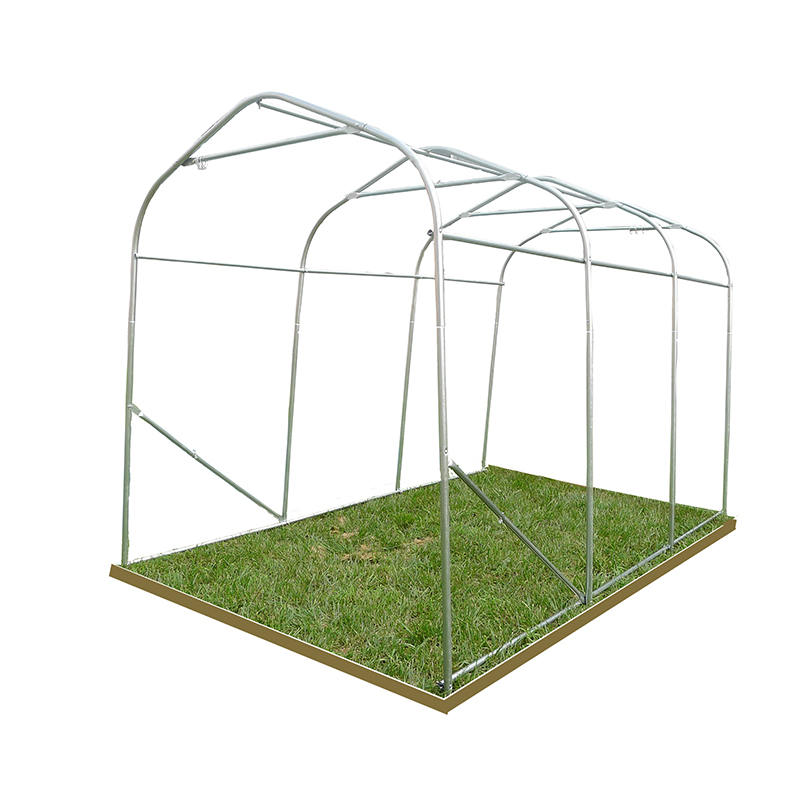 Cobertizo Portátil para Coche PVC Resistente a la Lluvia 2.4x3.6m