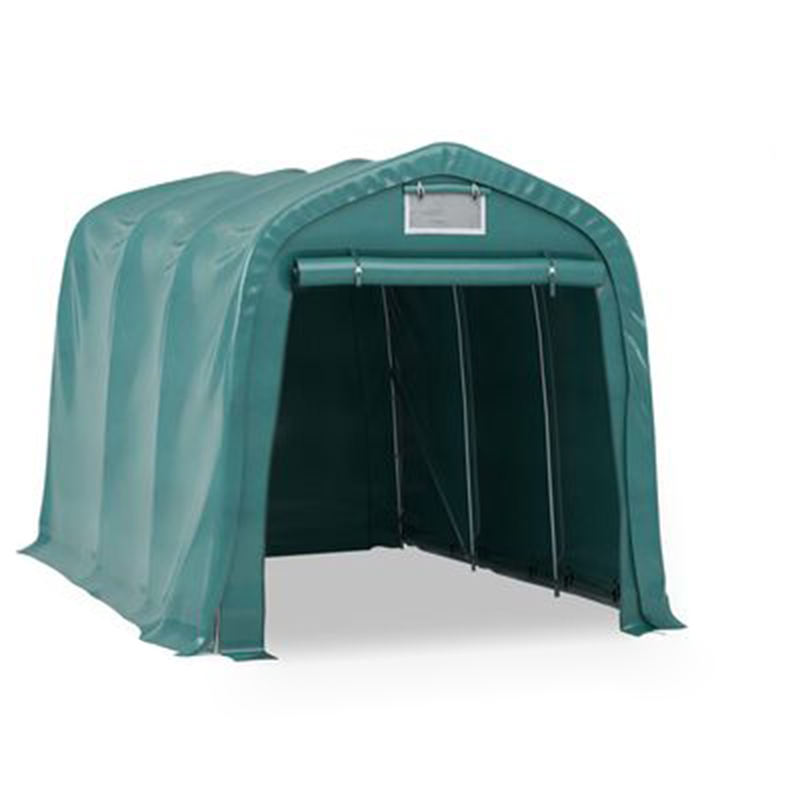 Cobertizo Portátil para Coche PVC Resistente a la Lluvia 2.4x3.6m