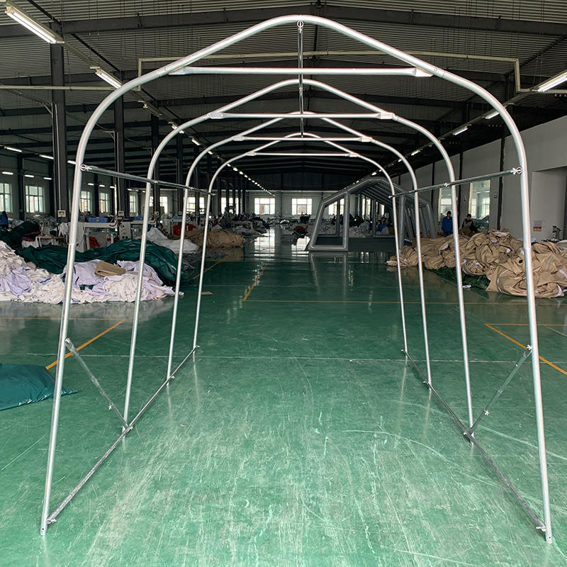 Cobertizo Portátil para Coche PVC Resistente a la Lluvia 2.4x3.6m