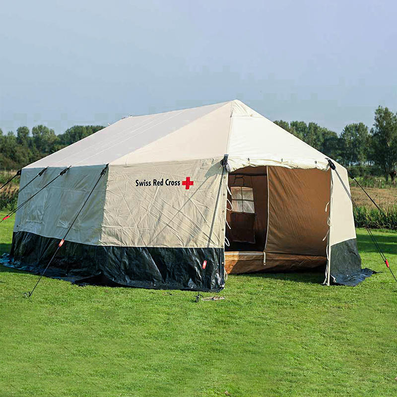ICRC IFRC ACNUR Estándar de 5 personas Doble Tienda Familia Doble Plegable para todo clima