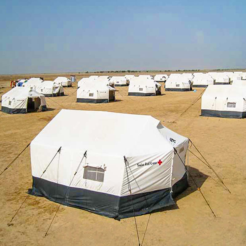 ICRC IFRC ACNUR Estándar de 5 personas Doble Tienda Familia Doble Plegable para todo clima