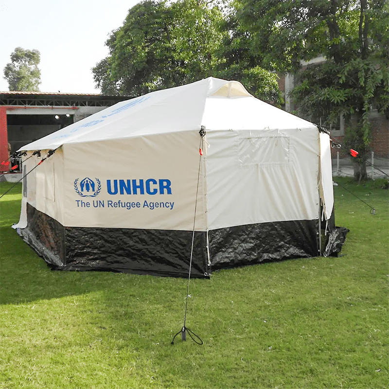 ICRC IFRC ACNUR Estándar de 5 personas Doble Tienda Familia Doble Plegable para todo clima