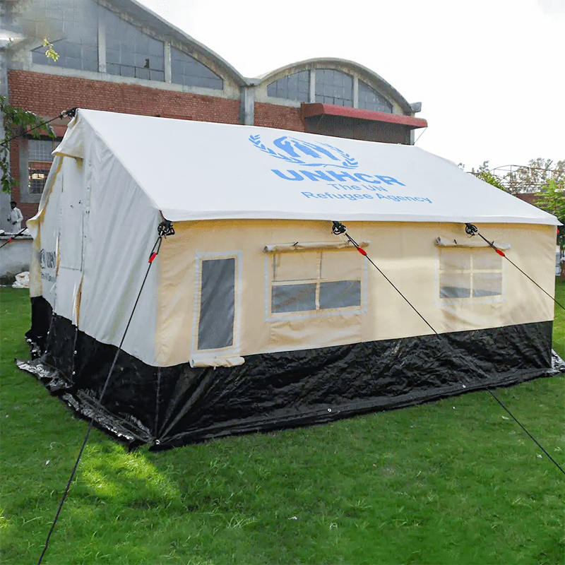 ICRC IFRC ACNUR Estándar de 5 personas Doble Tienda Familia Doble Plegable para todo clima