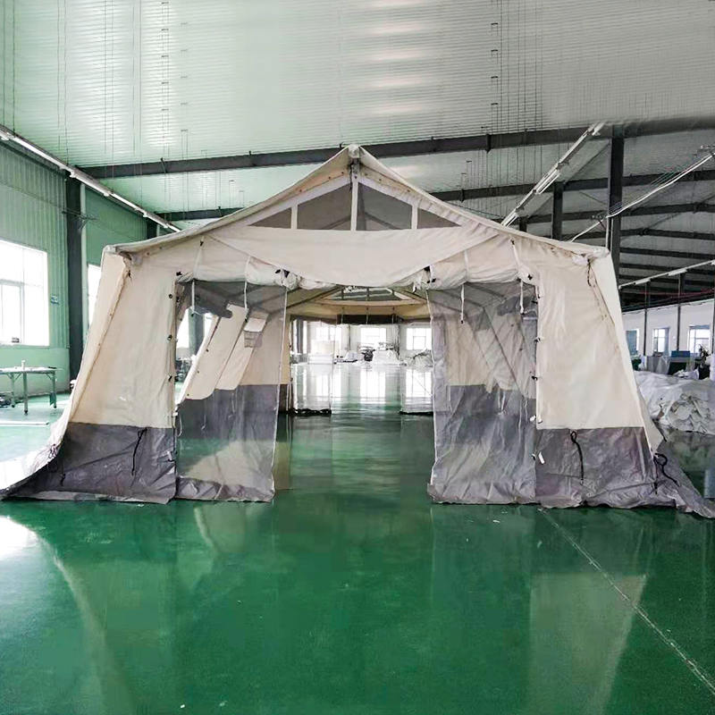 Tienda multifuncional estándar MSF/ICRC/IFRC de 45m², utilizada para educación, oficina, clínica