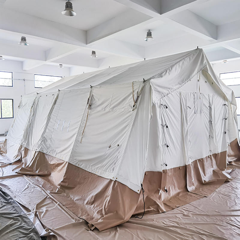 Tienda multifuncional estándar MSF/ICRC/IFRC de 45m², utilizada para educación, oficina, clínica