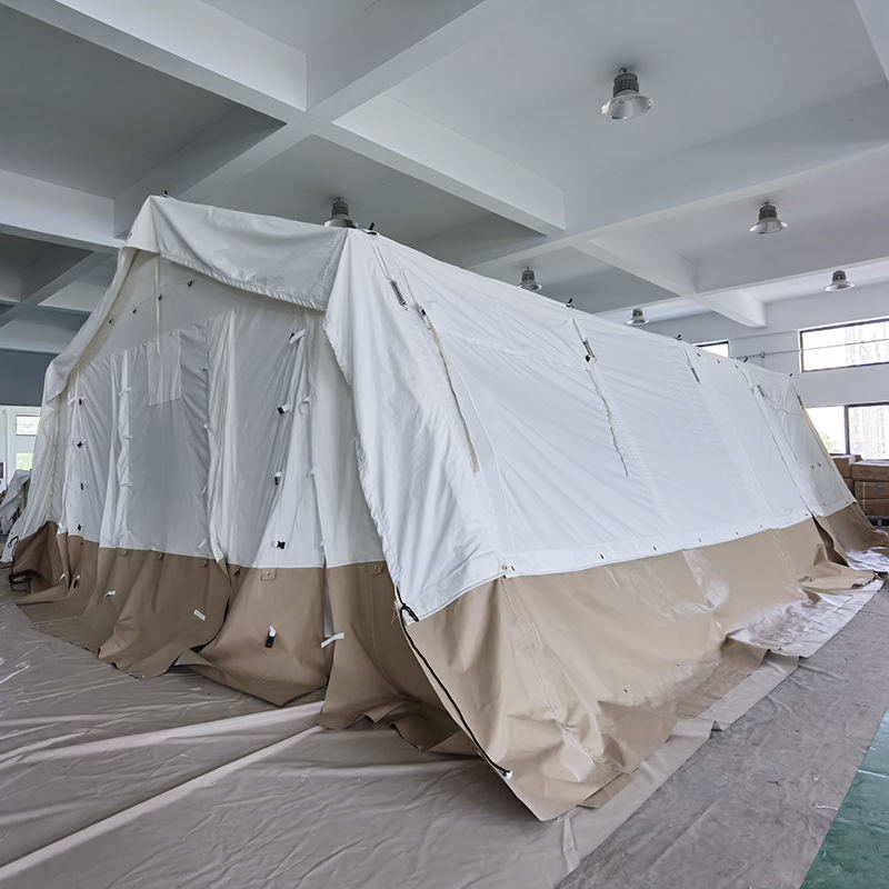 Tienda multifuncional estándar MSF/ICRC/IFRC de 45m², utilizada para educación, oficina, clínica