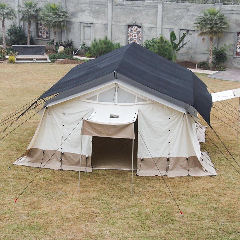 Tienda base de refugio multifuncional estándar ICRC/IFRC de 33.6m²