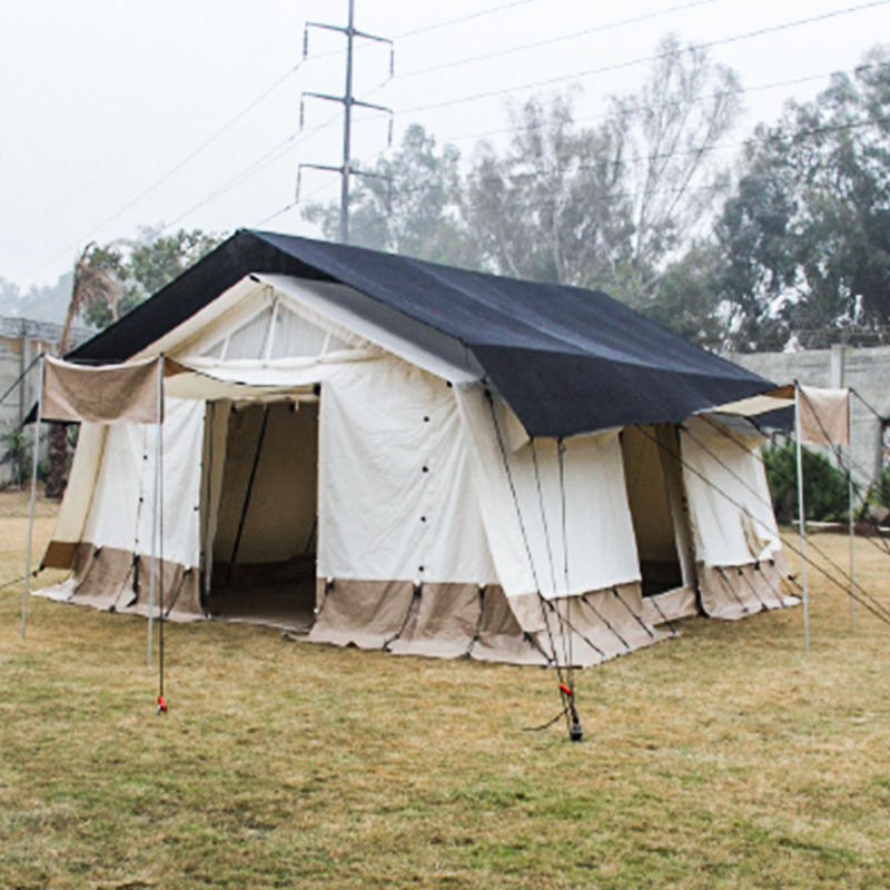 Tienda base de refugio multifuncional estándar ICRC/IFRC de 33.6m²