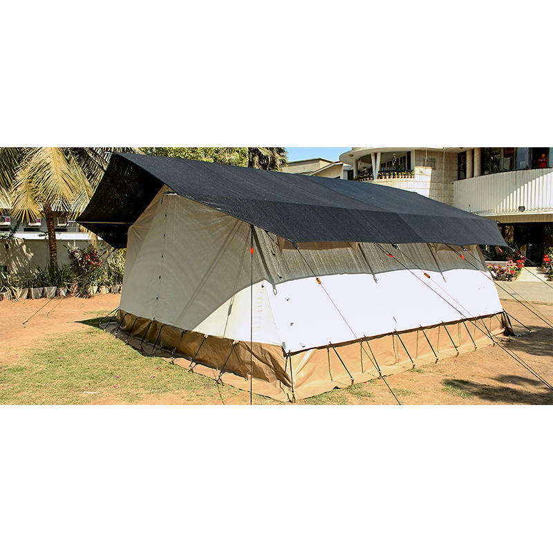 Tienda base de refugio multifuncional estándar ICRC/IFRC de 33.6m²