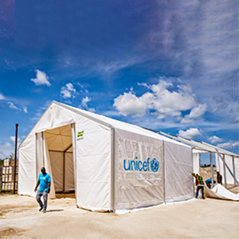 Unidad de almacenamiento móvil (MSU) portátil estándar IFRC/ICRC/WFP/IOM de 6.5x8m