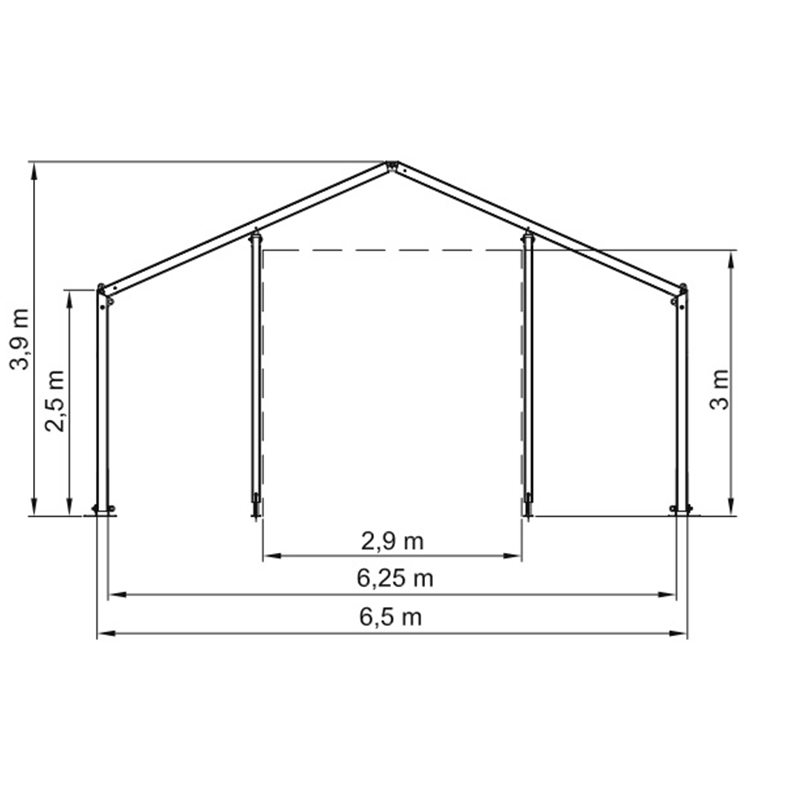 Unidad de almacenamiento móvil (MSU) portátil estándar IFRC/ICRC/WFP/IOM de 6.5x8m