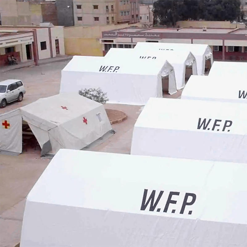 Unidad de almacenamiento móvil (MSU) resistente al fuego y a los rayos UV, estándar IFRC/ICRC/WFP/IOM de 10x24m