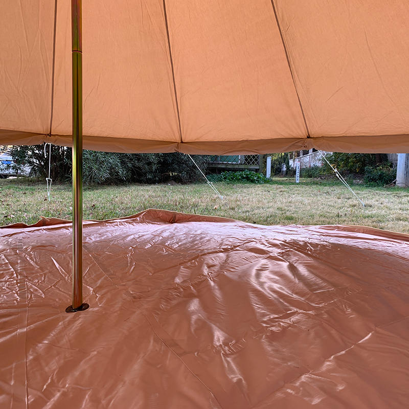 Carpa de Lona Bell de 4m para 4 Personas para Camping Familiar