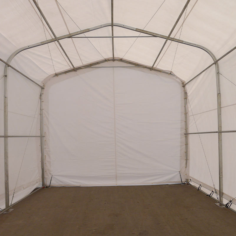 Carpa de Almacén Portátil PVC con Altura Lateral de 2.6m 6X6m