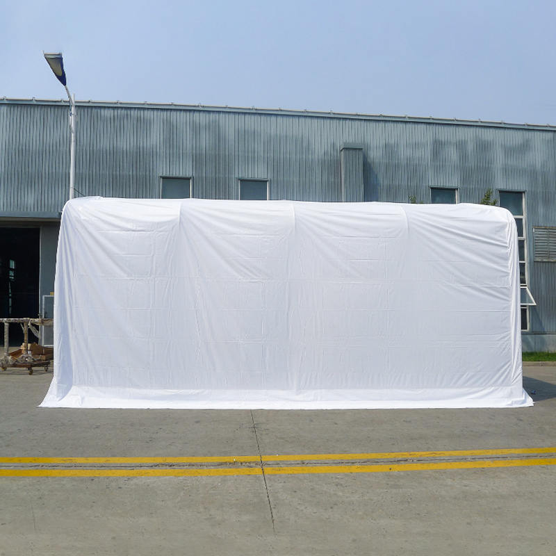 Carpa de Almacén Portátil PVC con Altura Lateral de 2.6m 6X6m