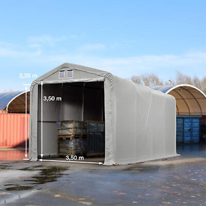 Carpa de Almacén Portátil PVC con Altura Lateral de 2.6m 6X6m