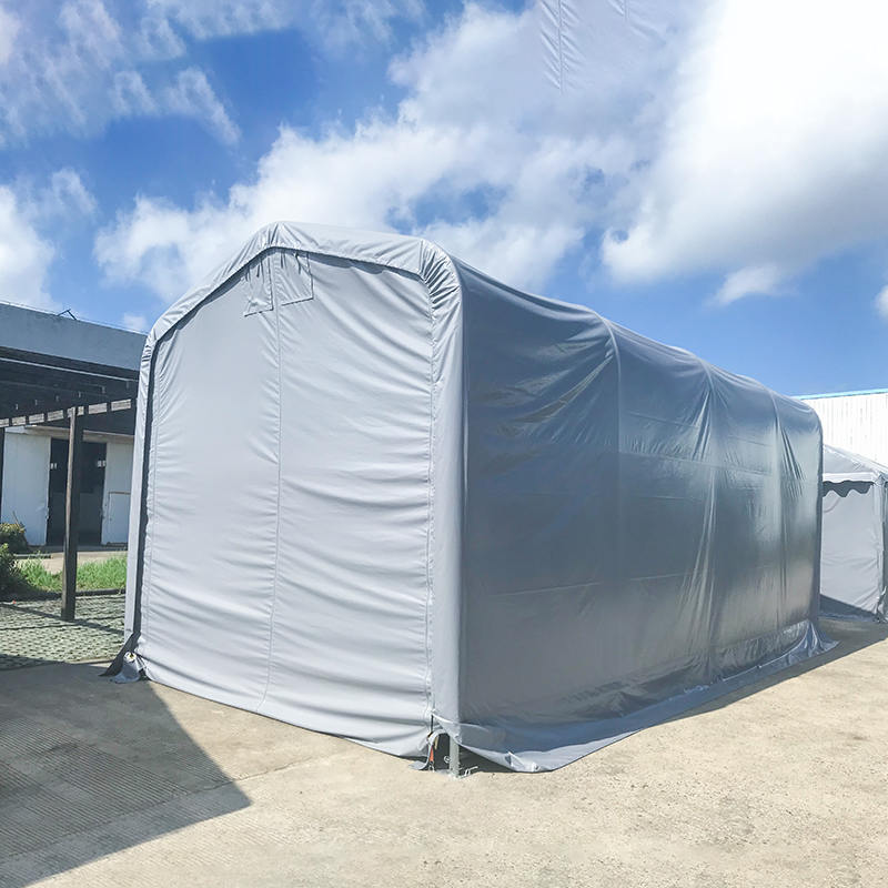 Carpa de Almacén Portátil PVC con Altura Lateral de 2.6m 6X6m