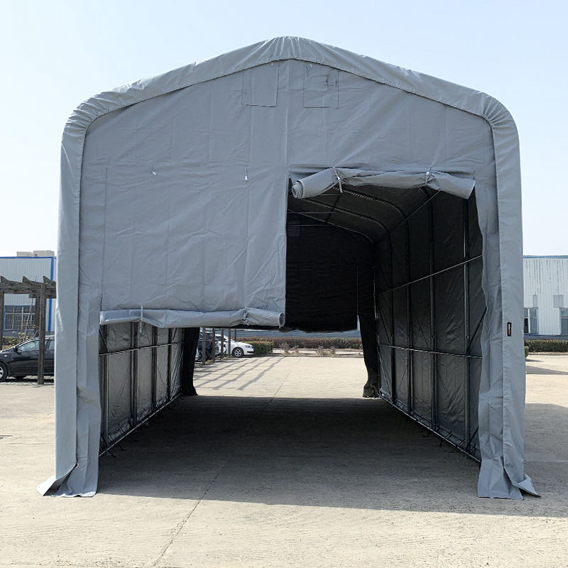 Carpa de Almacén Exterior con Altura Lateral de 4m 5X10 para Almacenaje Flexible