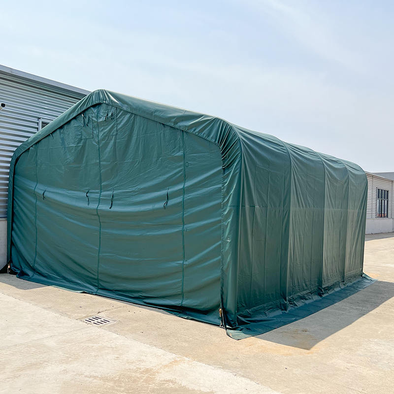 Carpa de Almacén Temporal con Estructura de Acero Galvanizado 6X6 Altura Lateral 2.6m