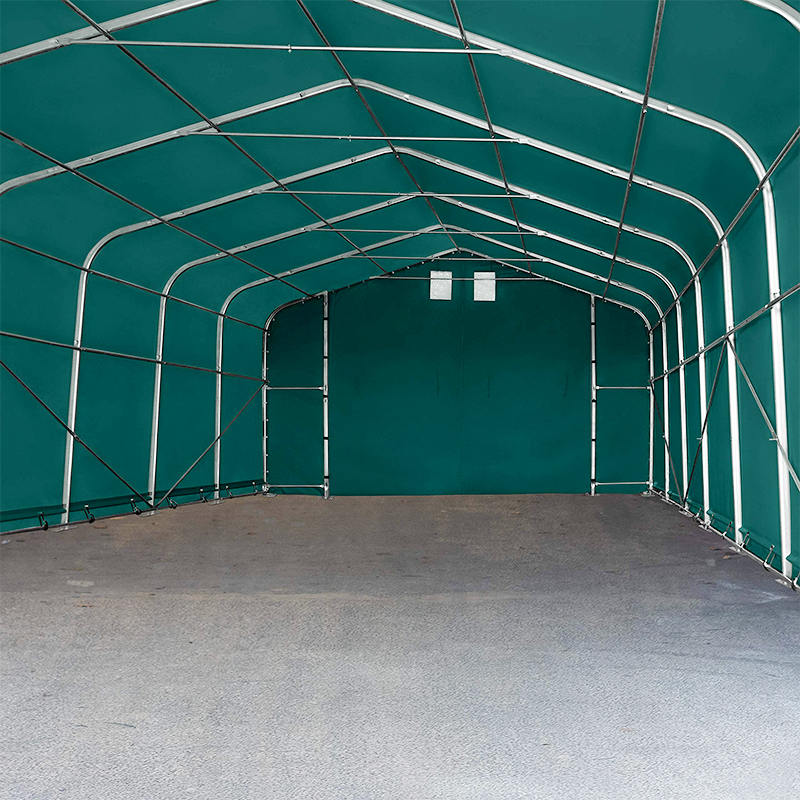 Carpa de Almacén Temporal con Estructura de Acero Galvanizado 6X6 Altura Lateral 2.6m