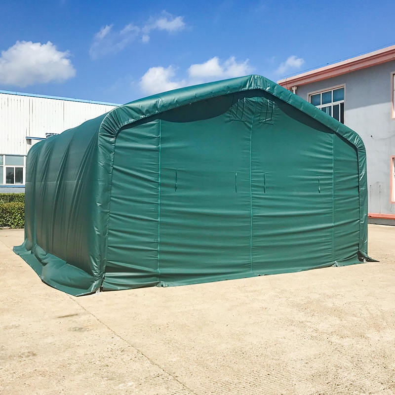 Carpa de Almacén Temporal con Estructura de Acero Galvanizado 6X6 Altura Lateral 2.6m