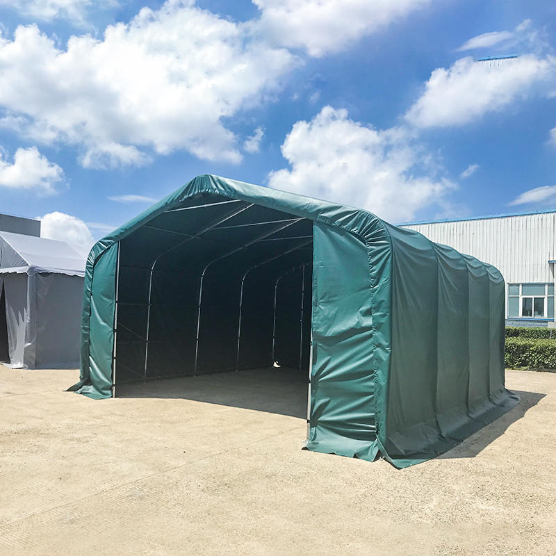 Carpa de Almacén Temporal con Estructura de Acero Galvanizado 6X6 Altura Lateral 2.6m
