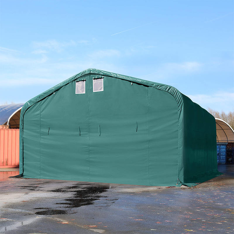 Carpa de Almacén Temporal con Estructura de Acero Galvanizado 6X6 Altura Lateral 2.6m