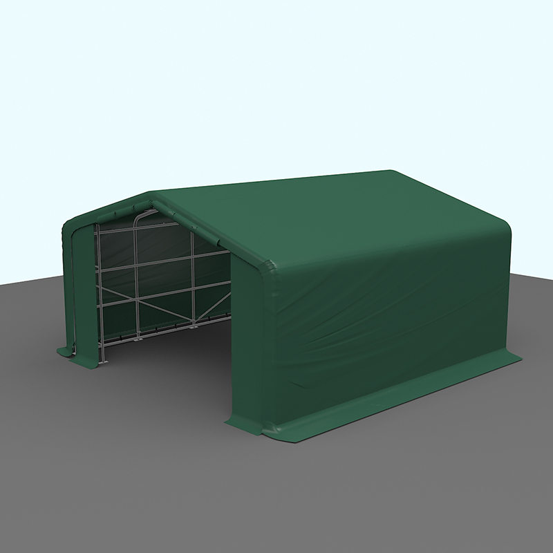 Carpa de Almacén Temporal con Estructura de Acero Galvanizado 6X6 Altura Lateral 2.6m