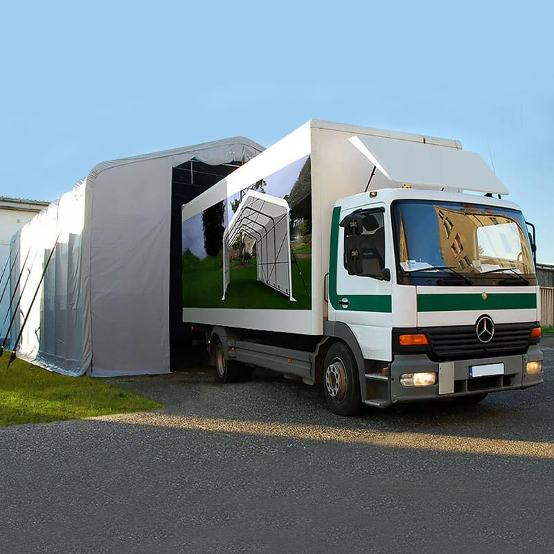 Carpa de Almacén Sombra UV Resistente 8X12 Altura Lateral 4m