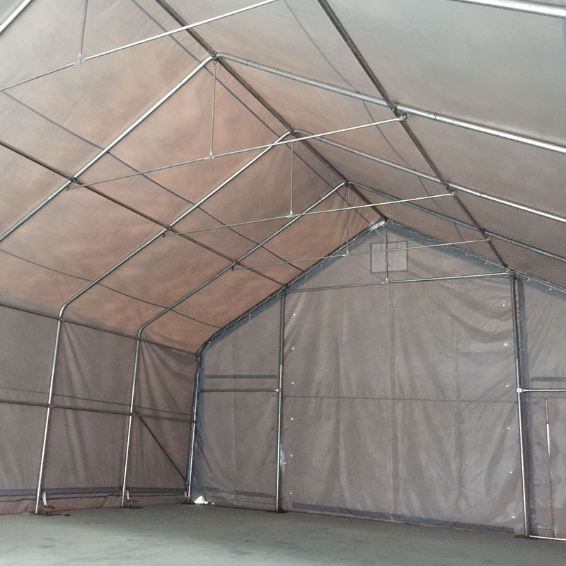 Carpa de Almacén Industrial PVC Verde Grande 8X12m-3m