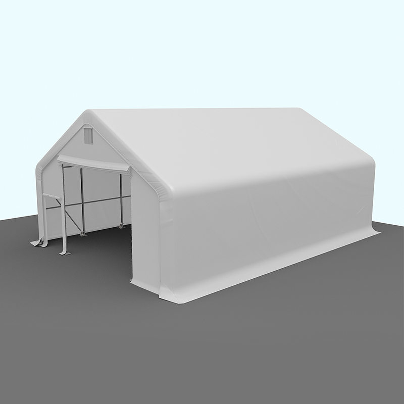 Carpa de Almacén Industrial PVC Verde Grande 8X12m-3m