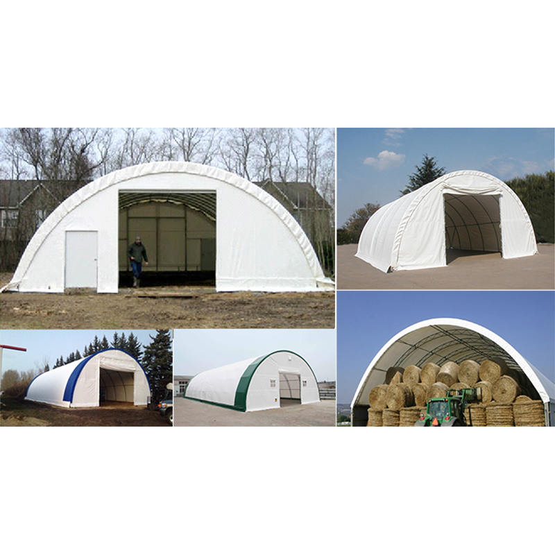 Carpa de Almacenamiento Arqueada 9x12m con Arco Redondeado Altura 4.5m
