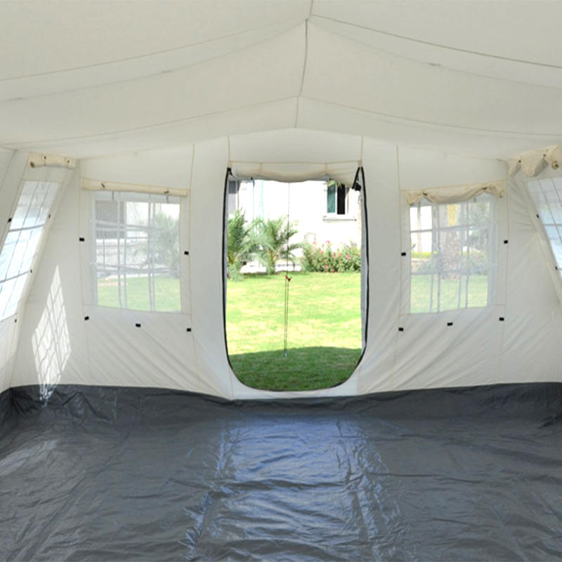Tienda multifuncional temporal de refugio estabilizada con UV, estándar UNICEF de 72m²