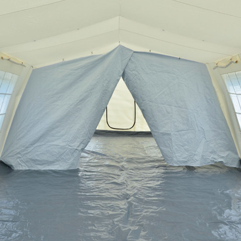 Tienda multifuncional temporal de refugio estabilizada con UV, estándar UNICEF de 72m²