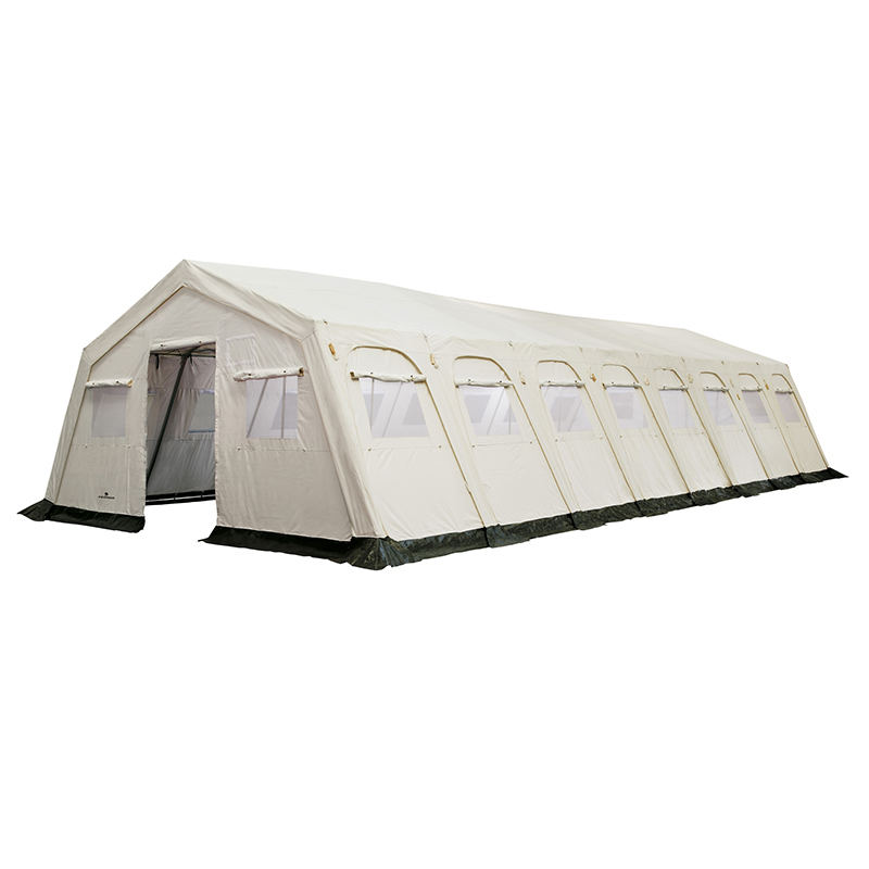 Tienda multifuncional temporal de refugio estabilizada con UV, estándar UNICEF de 72m²