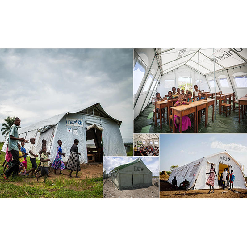 Tienda multifuncional de 24m², tienda tipo hub estándar UNICEF con buen sistema de ventilación