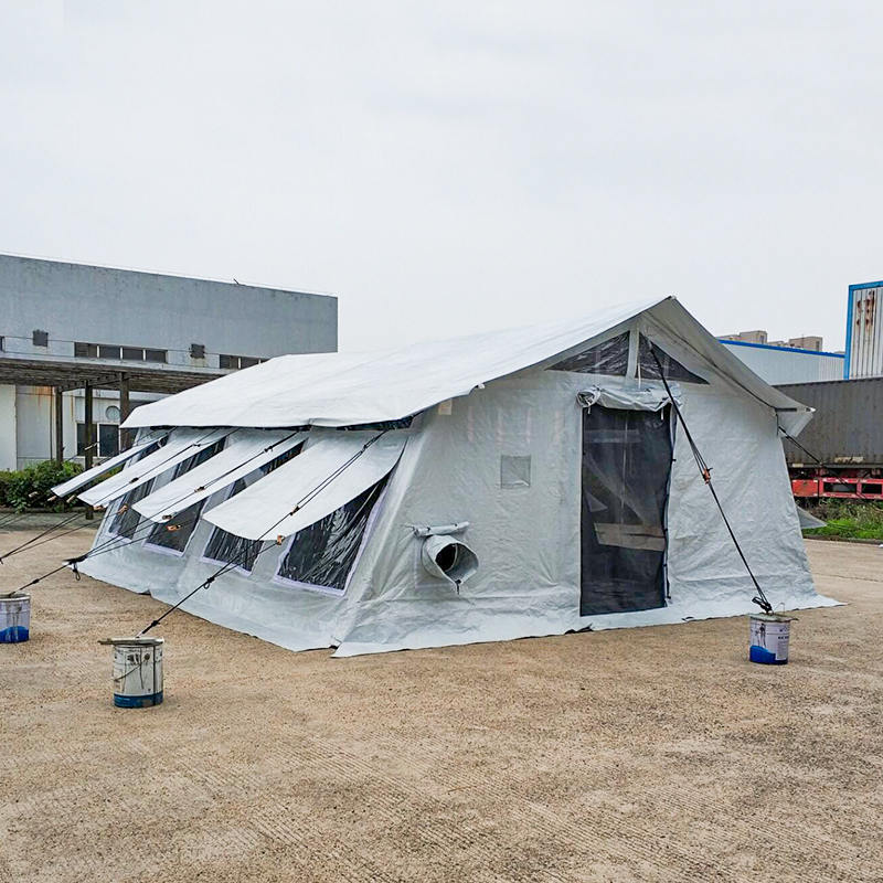 Tienda multifuncional de 42m², tienda tipo hub estándar UNICEF con cubierta de sombra integrada/removible