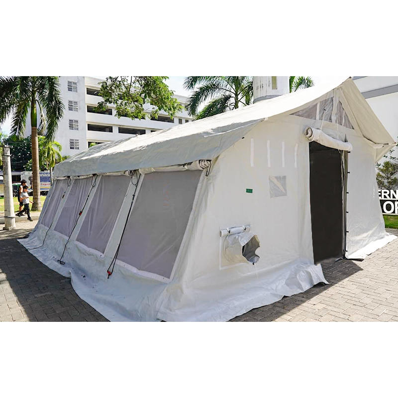 Tienda multifuncional de 42m², tienda tipo hub estándar UNICEF con cubierta de sombra integrada/removible