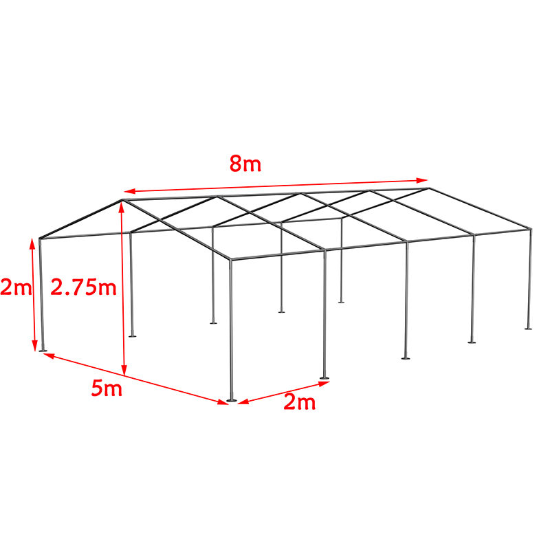 Carpa de Fiesta Económica para Exteriores 5x8m de PE