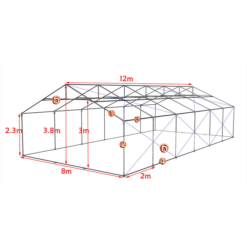 Carpa Modular PVC 8x18m para Grandes Eventos
