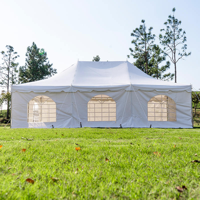 Carpa de Poste Blanca PVC 20