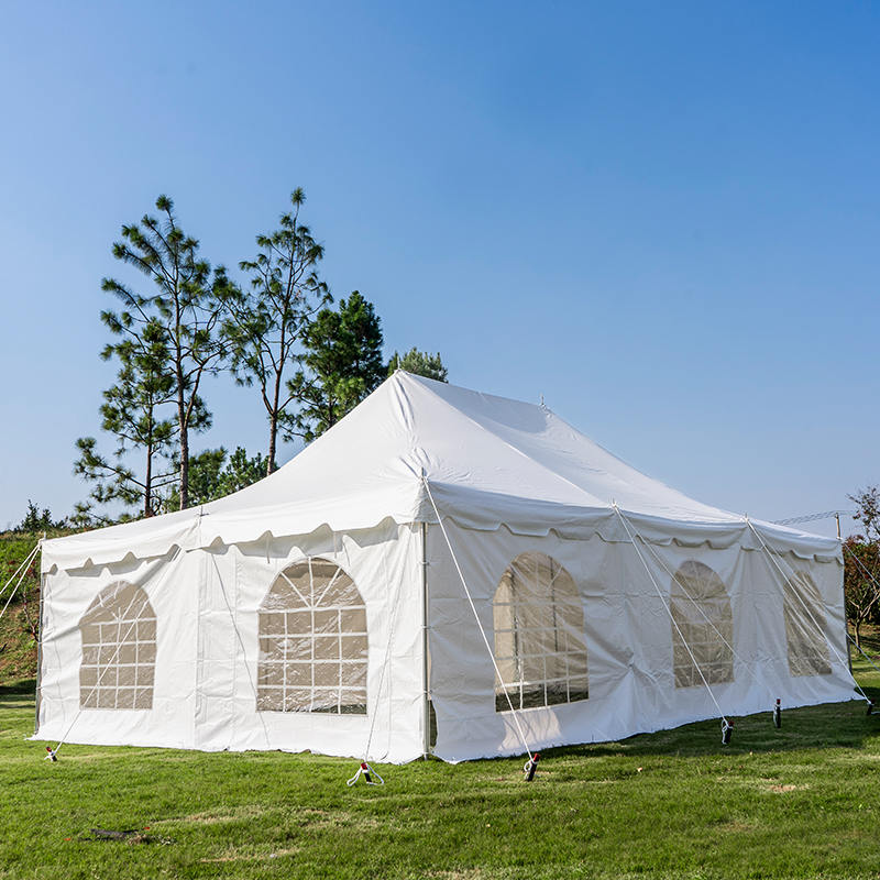 Carpa de Poste Blanca PVC 20