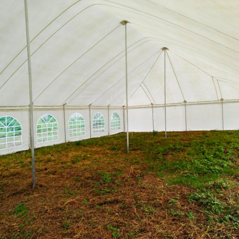 Tienda de poste de eventos de PVC tradicional de 7x12m con ventanas