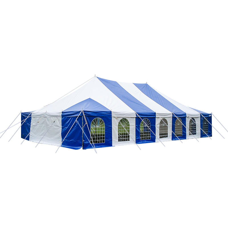 Tienda de poste de eventos de PVC tradicional de 7x12m con ventanas
