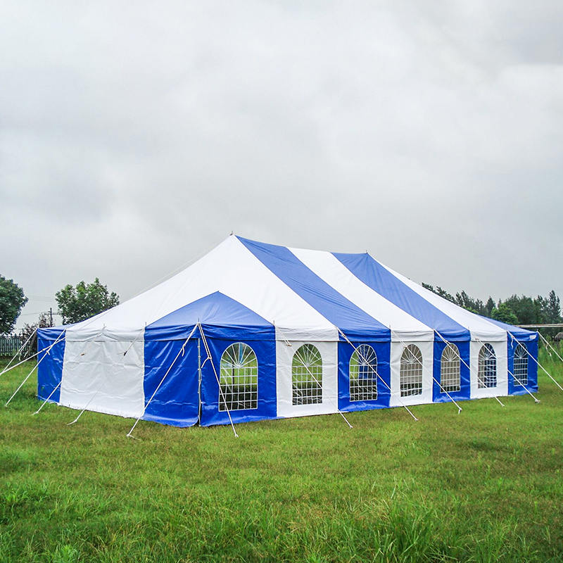 Tienda de poste de eventos de PVC tradicional de 7x12m con ventanas