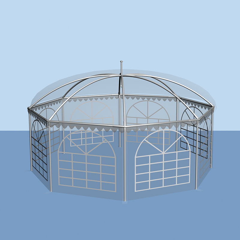 Carpa Pabellón Octagonal Tradicional 6x6m para Jardín